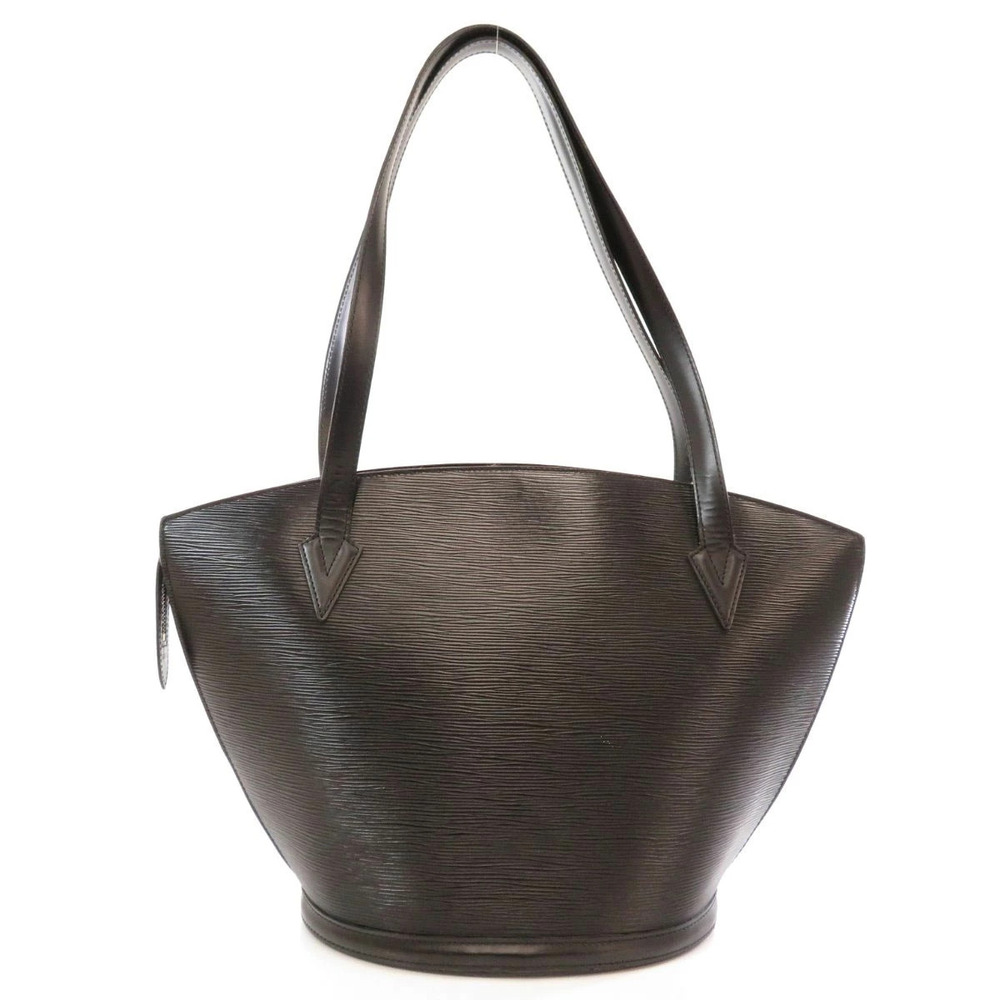 Louis Vuitton Shoulder Epi Bag Saint Jacques Leather Shopping Black